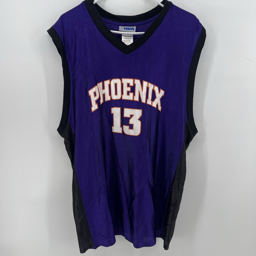 Steve Nash #13 PHX Phoenix Suns NBA Jersey Men's Large Reebok Purple Black